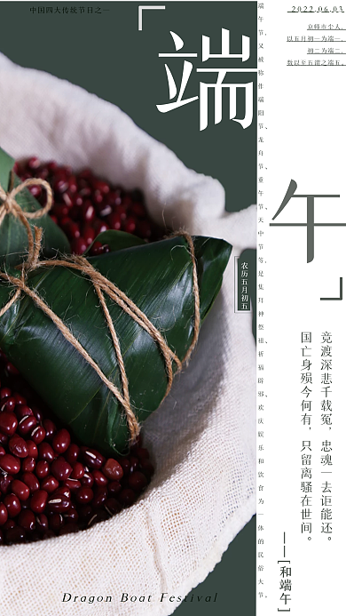 2022文艺和端午京师市尘人端午节海报