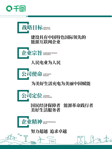 企业文化电网战略目标企业宗旨大气电网绿