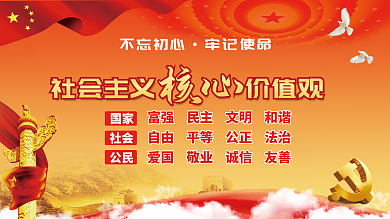 社会主义核心核心不忘初心价值观