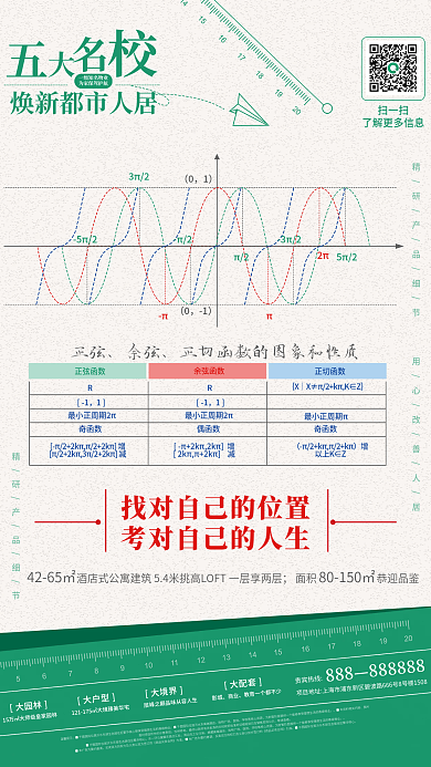 学区房扫一扫商业海报