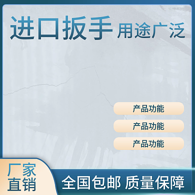 器材简约产品功能进口扳手蓝色直通车