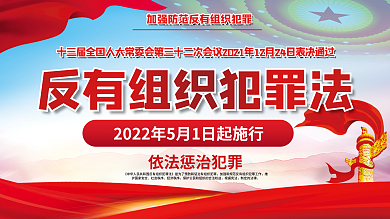 反有组织社会秩序经济秩序宣传展板