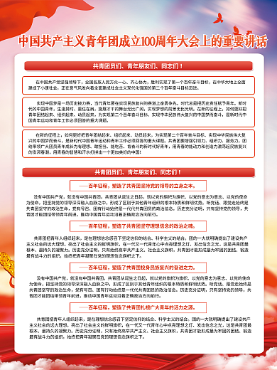 共青团成立共青团员们青年朋友们