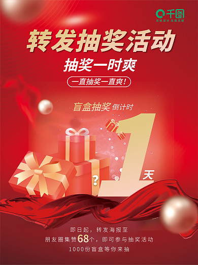 转发盲盒盲盒抽奖抽奖一时爽海报