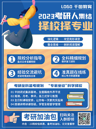 考研择考研人2023专业宣传海报