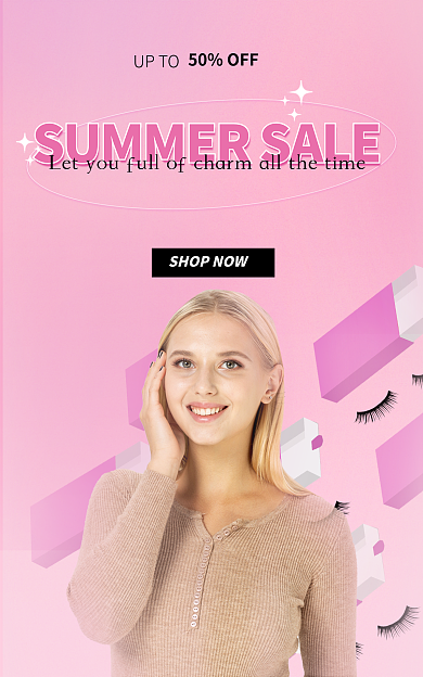 夏季折扣UPTO50OFF电商banner