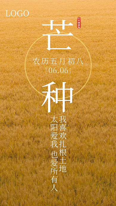 传统节气LOGO0606海报