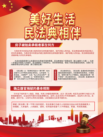 党建风普法宣传系列海报