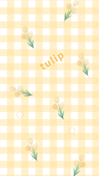 黄色郁金香tulip手机壁纸