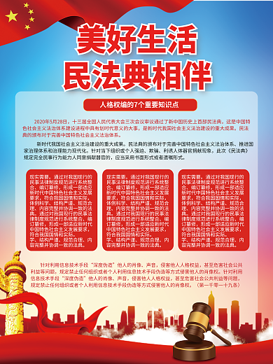 民法典知识现实需要编订纂修系列海报