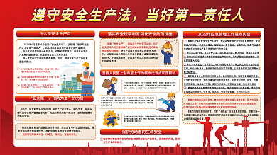 安全生产停产矿关闭矿宣传展板