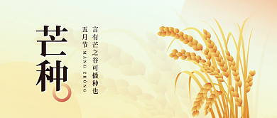 芒种公众号五月节海报