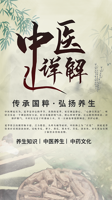 中医健康详解传承国粹详解海报
