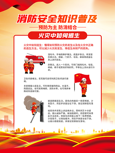 简约可知识四件套海报