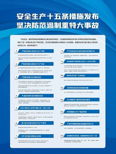 安全生产职责清单铁路措施施工企业宣传栏海报展板