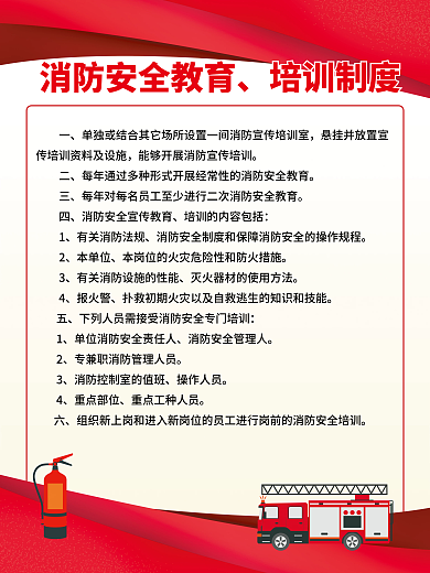 微型消防站本单位报火警制度海报