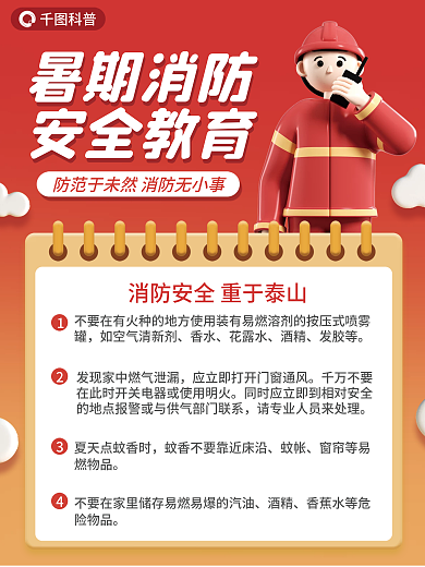 消防安全知识酒精香蕉水等危海报