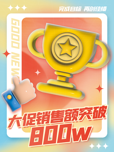 ai做800w喜报战报海报