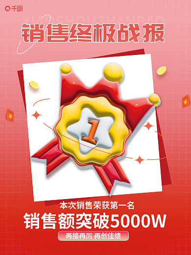 红色背景喜报战报3d海报