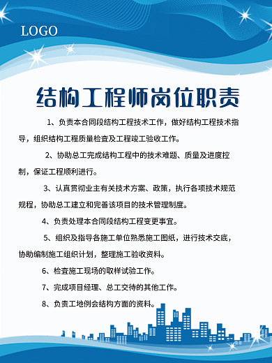 道路工程LOGO政策公司企业岗位职责制度牌