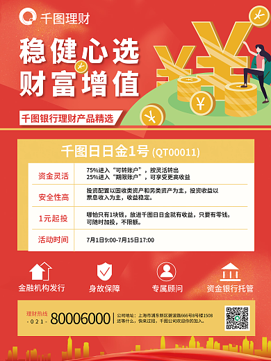 金融夏日公司地址还等什么海报