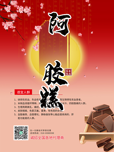 复古红心腹内崩腰腹痛海报