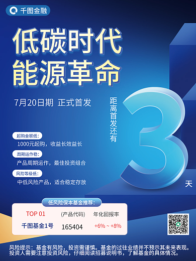 基金发售金融风险提示海报