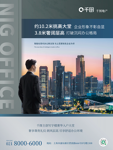 摄影图元素地址地产营销点宣传海报