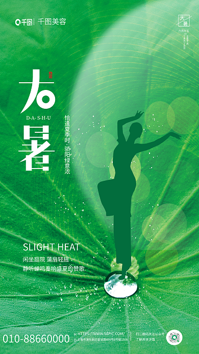 简约小清新美容医美机构宣传海报