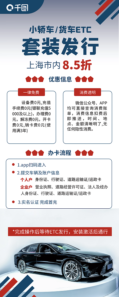 银行etc办卡流程办理费0元商务金融理财简约商务展架