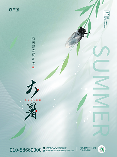 简约留DASHU2022节气宣传海报
