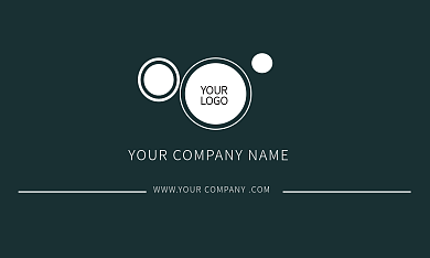 黑白配色YOURLOGO名片