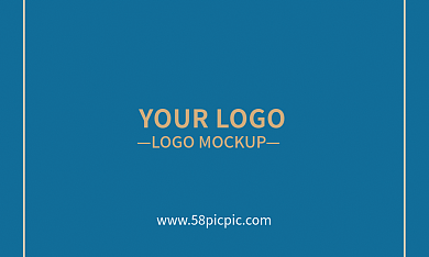 蓝色简约职位名称代用名名片