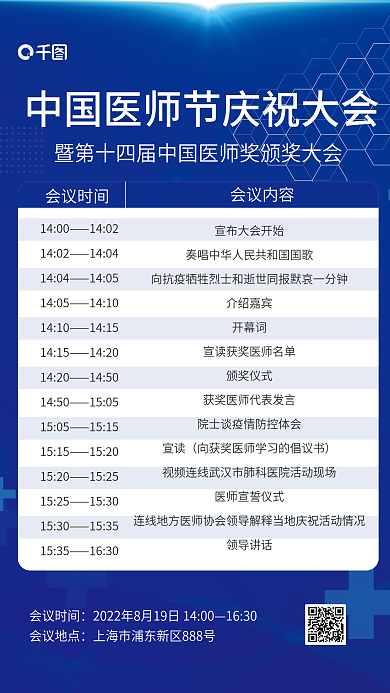 中国医师节会议时间1630流程