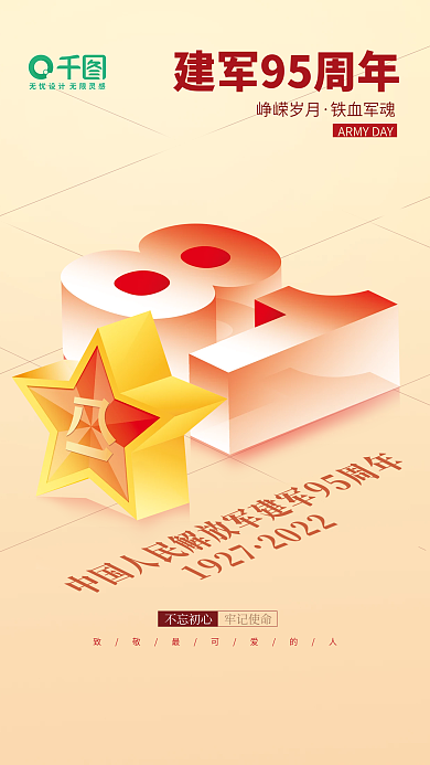 81建军节不忘初心峥嵘岁月