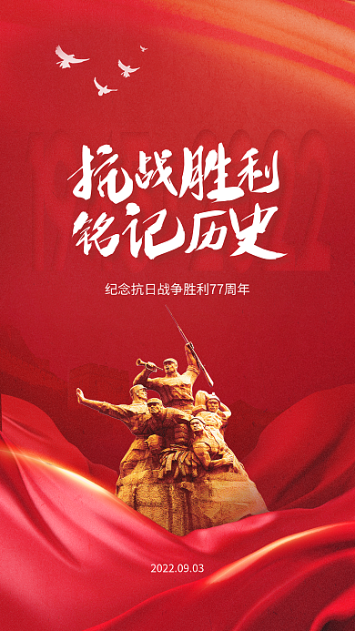 抗日战争胜利海报