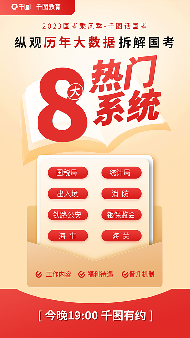 教育培训公职国考热门系统拆解海报