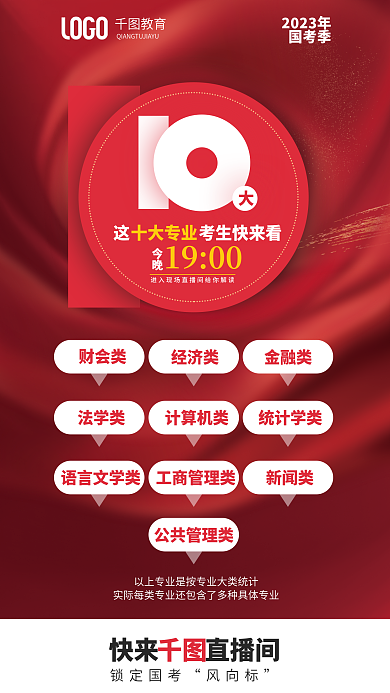简约风1900今晚专业考前报考准备直播海报