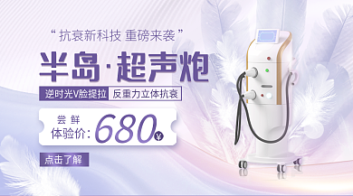 渐变羽毛项目横版海报