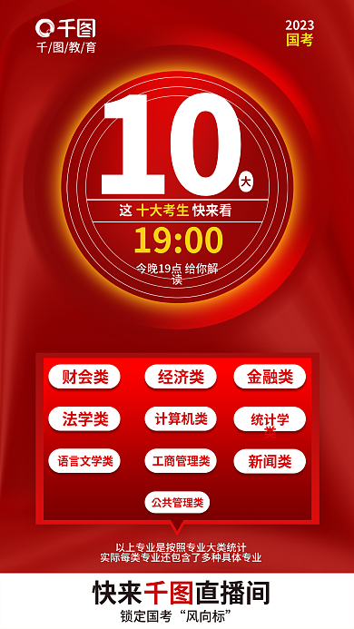 简约国教育2023考前报考准备宣传海报