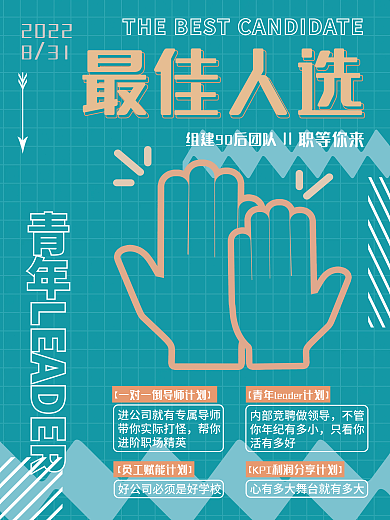 最佳人选招聘帮你不管海报