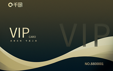 医疗商业VIPCARO大气会员卡