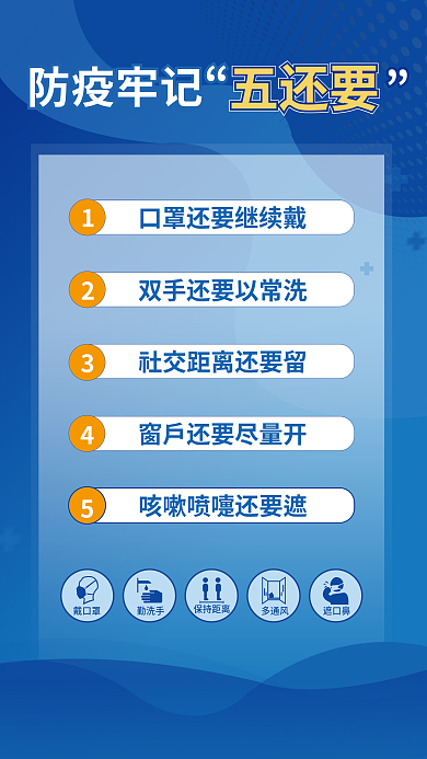 防疫牢记防疫牢记五还要公益海报
