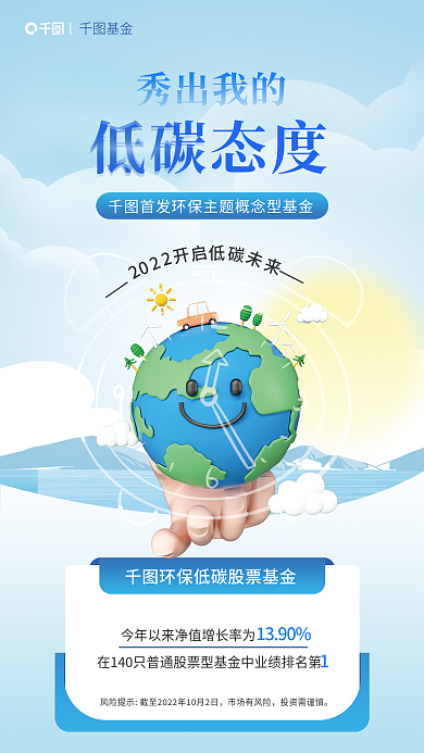 环保低碳市场有风险投资需谨慎业绩展示海报