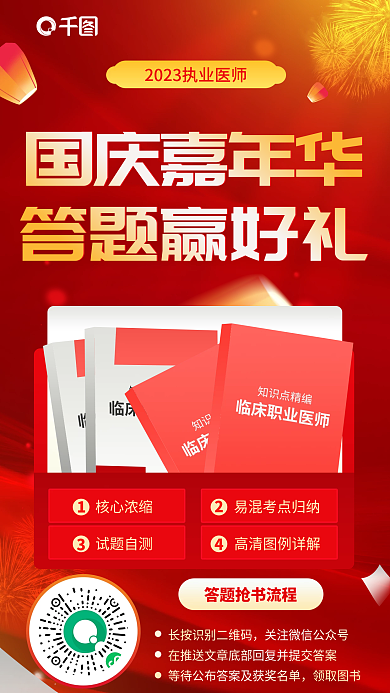 简约红色核心浓缩试题自测国庆年华答题赢好礼海报