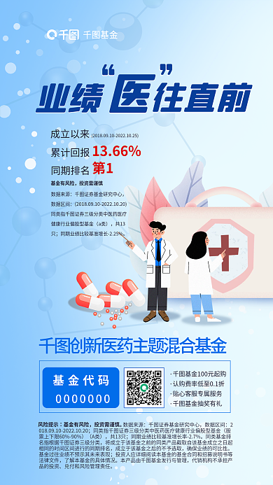 商务风基金代码数据来源混合金融基金发售宣传海报