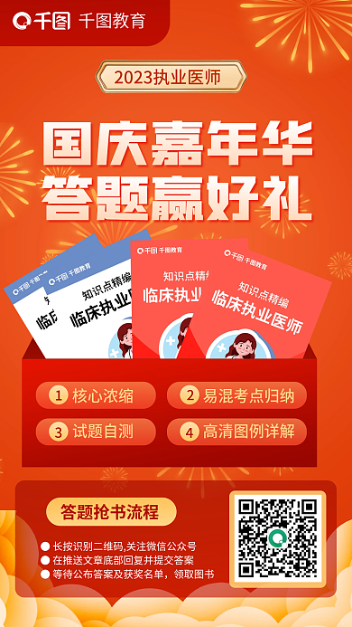 教育培训执业医师国庆嘉年华答题赢好礼海报