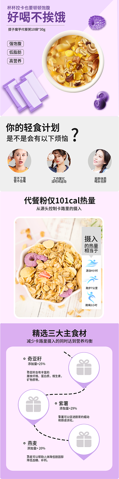 电商淘宝添加量25膳食纤维饮水饮冲调代餐手机端