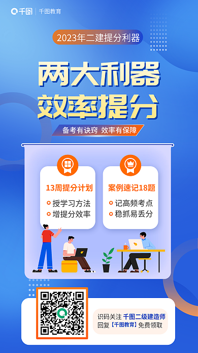 蓝色扁平风记高频考点稳抓易丢分提分利器宣传海报