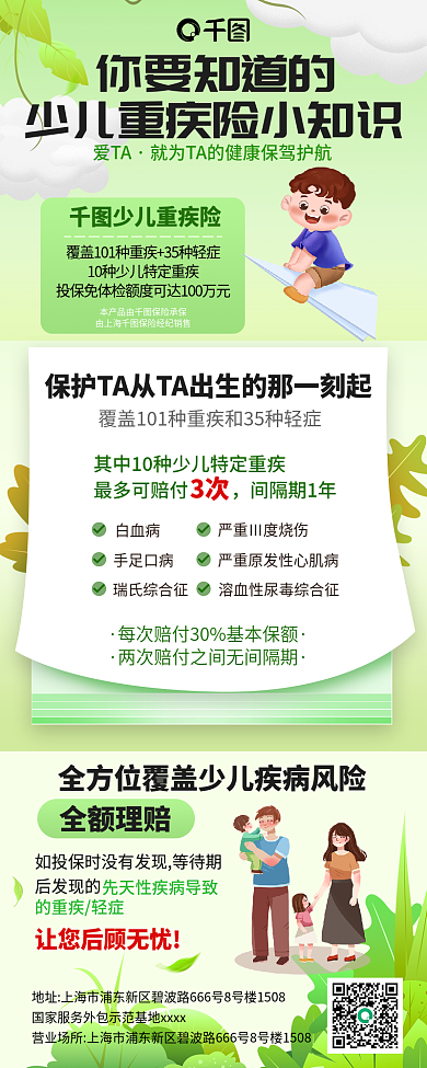 少儿重爱TA你要知道的理赔范围信息长图